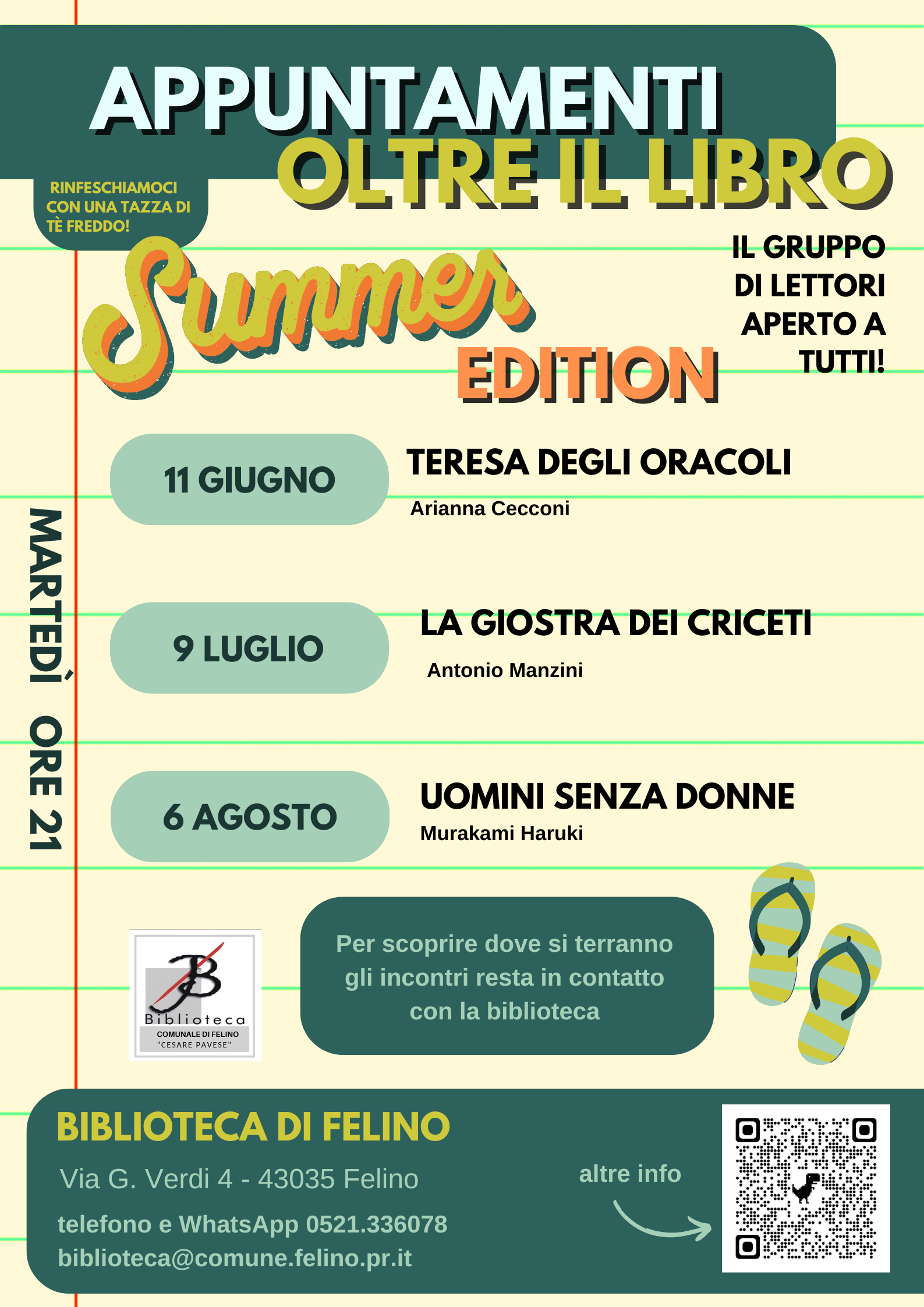 OLTRE IL LIBRO : gruppo di lettori aperto a tutti